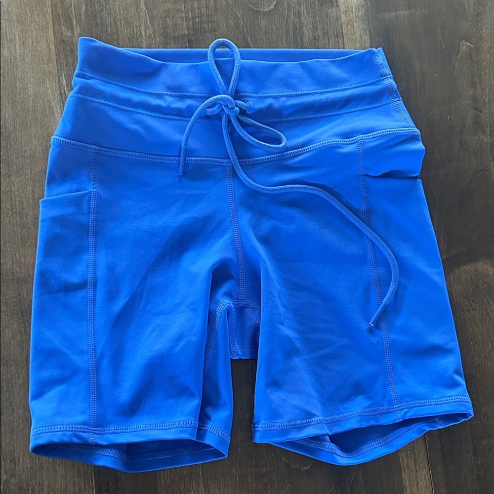 Senita Athletics Cobalt Blue Lux Train Shorts
